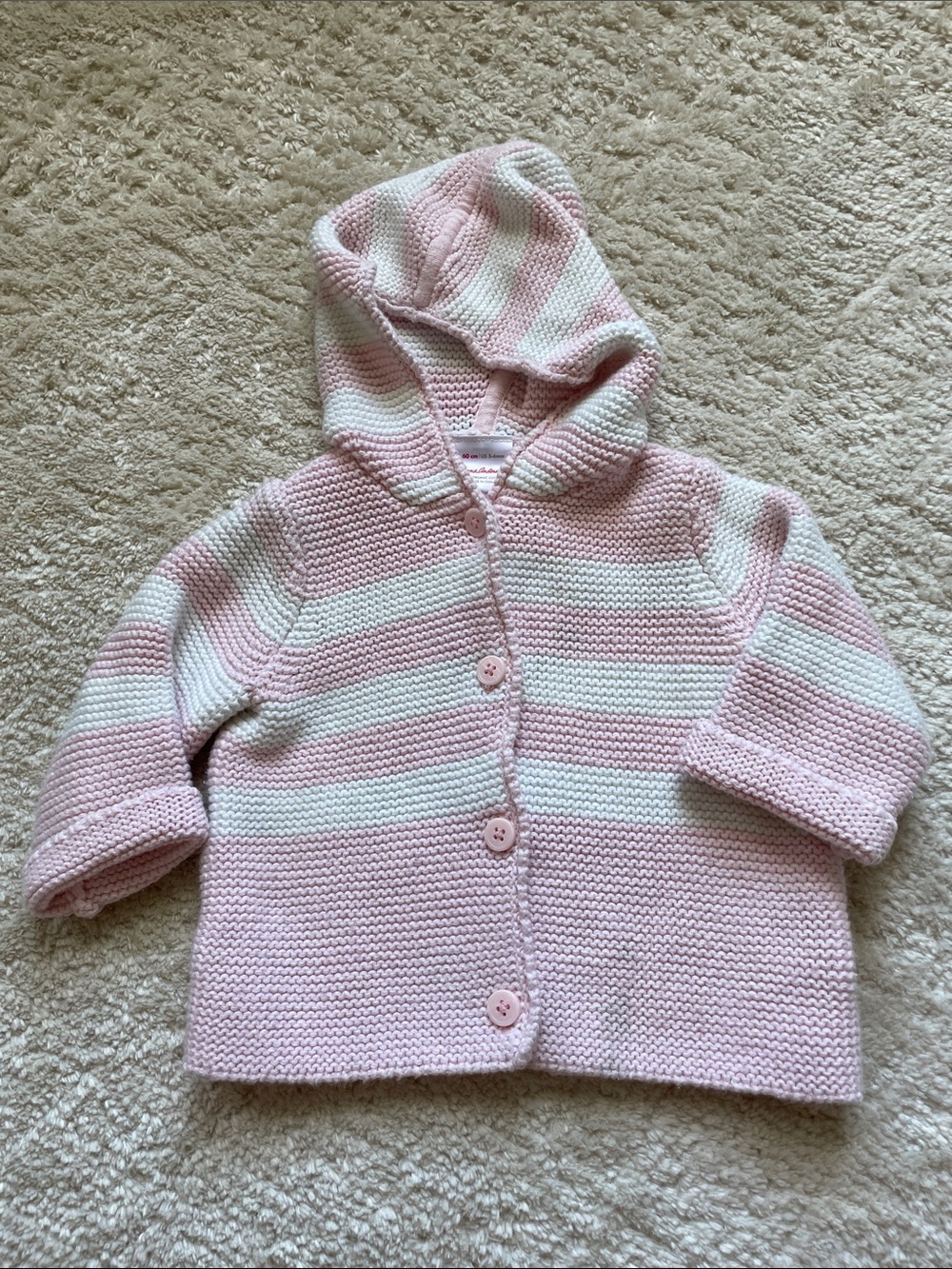 Hanna Andersson Stripped pink Knit Sweater